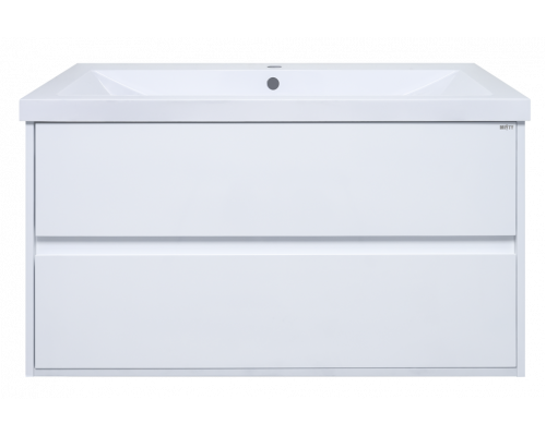 Заказать Алиса - 90 тумба 2 ящ. подвесная белая эмаль в магазине сантехники Santeh-Crystal.ru