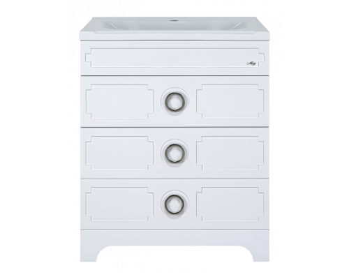 Приобрести Лейла - 70 Тумба с 3 ящ. белая в магазине сантехники Santeh-Crystal.ru
