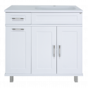 Купер - 90 Тумба напольная с Б/К правая белая