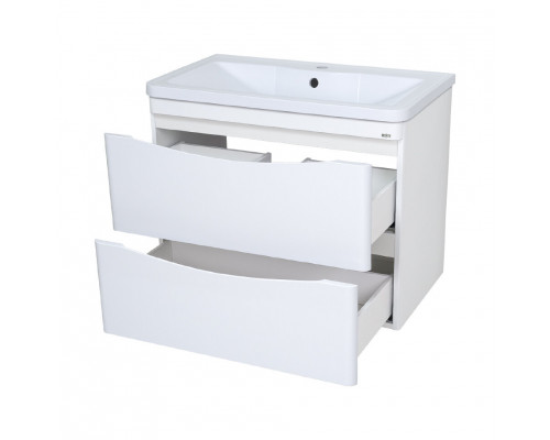 Купить Атлантик - 70 Тумба подвесная с 2 ящ. закруг. края в магазине сантехники Santeh-Crystal.ru