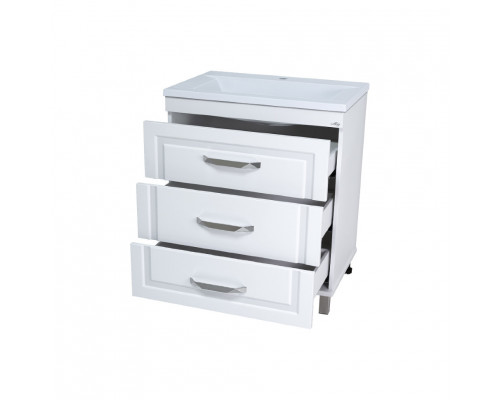 Заказать Терра - 70 Тумба с 3 ящ. белая в магазине сантехники Santeh-Crystal.ru