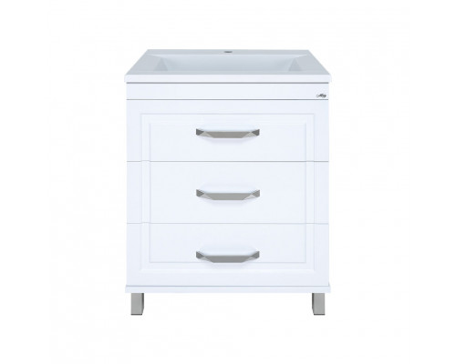 Заказать Терра - 70 Тумба с 3 ящ. белая в магазине сантехники Santeh-Crystal.ru