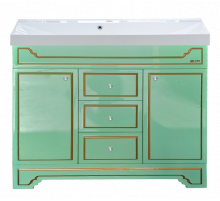 Praga -105 Тумба с 3 ящ.салатовая /патина