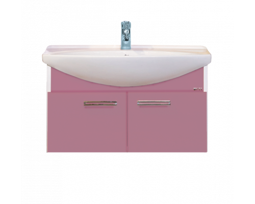 Приобрести Джулия - 85 Тумба подвесная розовая в магазине сантехники Santeh-Crystal.ru