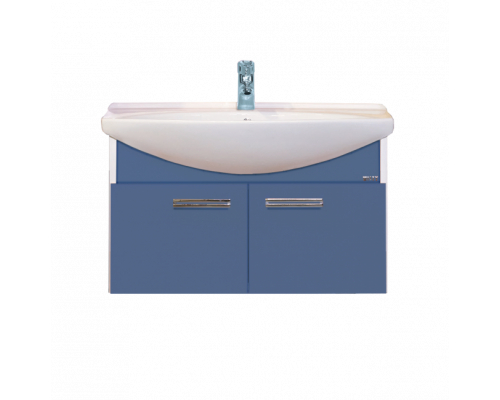 Купить Джулия - 85 Тумба подвесная синяя в магазине сантехники Santeh-Crystal.ru