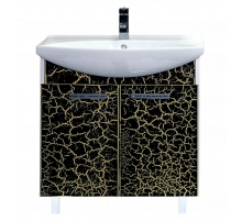 Джулия - 85 Тумба прямая КРАКОЛЕТ черный