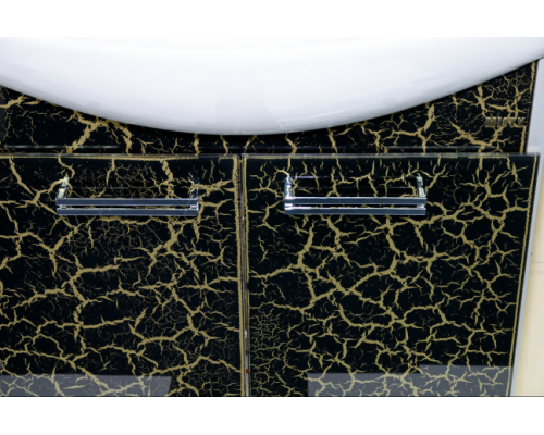 Приобрести Джулия - 85 Тумба прямая КРАКОЛЕТ черный в магазине сантехники Santeh-Crystal.ru