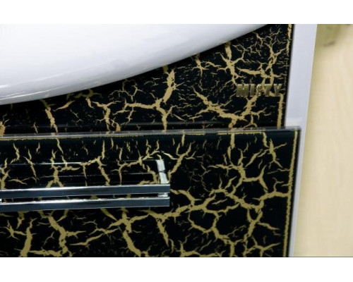 Приобрести Джулия - 85 Тумба прямая КРАКОЛЕТ черный в магазине сантехники Santeh-Crystal.ru