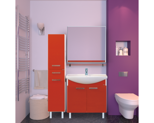 Купить Джулия - 85 Тумба прямая красная О в магазине сантехники Santeh-Crystal.ru