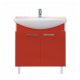 Купить Джулия - 85 Тумба прямая красная О в магазине сантехники Santeh-Crystal.ru