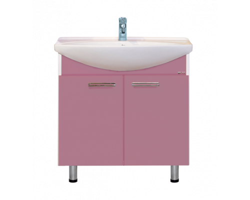 Купить Джулия - 85 Тумба прямая розовая О в магазине сантехники Santeh-Crystal.ru