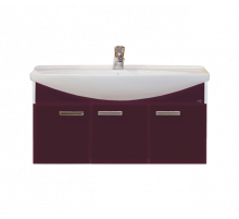 Джулия -105 Тумба подвесная бордовая