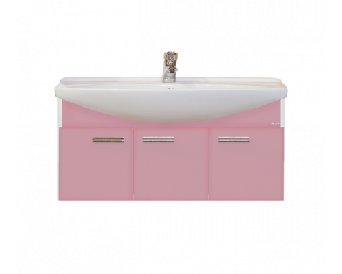 Купить Джулия -105 Тумба подвесная розовая в магазине сантехники Santeh-Crystal.ru