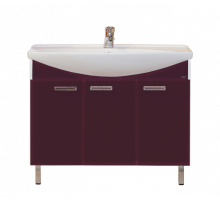 Джулия -105 Тумба прямая бордовая