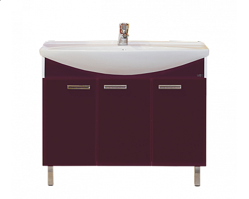 Santeh-Crystal.ru: Джулия -105 Тумба прямая бордовая Заказать Джулия -105 Тумба прямая бордовая в магазине сантехники Santeh-Crystal.ru
