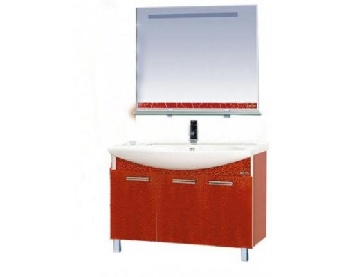Купить Джулия -105 Тумба прямая КРАКОЛЕТ красный в магазине сантехники Santeh-Crystal.ru