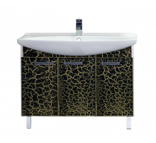 Джулия -105 Тумба прямая КРАКОЛЕТ черный