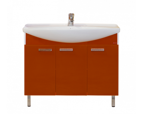 Приобрести Джулия -105 Тумба прямая красная в магазине сантехники Santeh-Crystal.ru