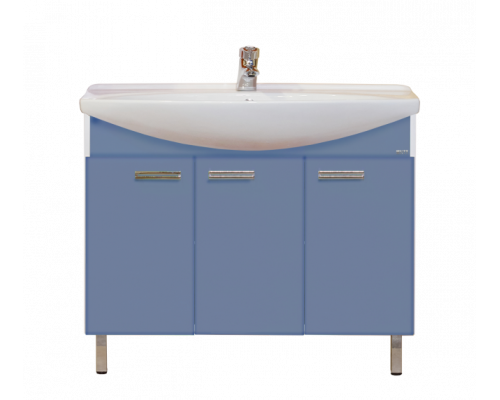 Приобрести Джулия -105 Тумба прямая синяя в магазине сантехники Santeh-Crystal.ru