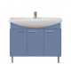 Приобрести Джулия -105 Тумба прямая синяя в магазине сантехники Santeh-Crystal.ru