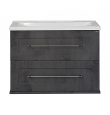 Марта - 70 Тумба подвесная 2 ящ. темный бетон