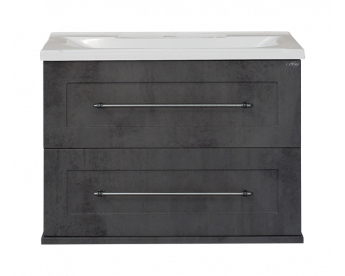 Приобрести Марта - 70 Тумба подвесная 2 ящ. темный бетон в магазине сантехники Santeh-Crystal.ru