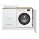 Приобрести Респект -120 Тумба с 3 ящ. под стиральную машину левая (белая ПВХ/Дуб Тиссано) в магазине сантехники Santeh-Crystal.ru