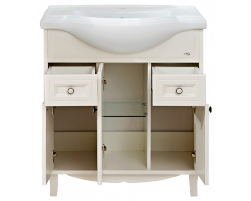 Приобрести Шармель - 80 Тумба с 2 ящ. светло-бежевая эмаль в магазине сантехники Santeh-Crystal.ru