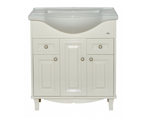 Приобрести Шармель - 80 Тумба с 2 ящ. светло-бежевая эмаль в магазине сантехники Santeh-Crystal.ru