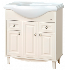 Шармель - 80 Тумба с 2 ящ. светло-бежевая эмаль