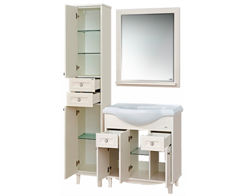 Приобрести Шармель - 80 Тумба с 2 ящ. светло-бежевая эмаль в магазине сантехники Santeh-Crystal.ru