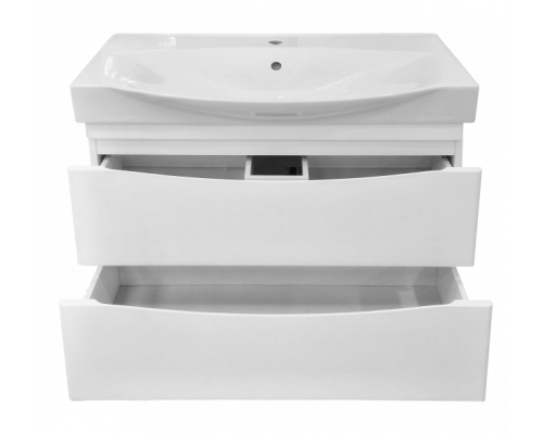 Заказать Элвис - 85 Тумба напольная с 2 ящ. белая эмаль в магазине сантехники Santeh-Crystal.ru