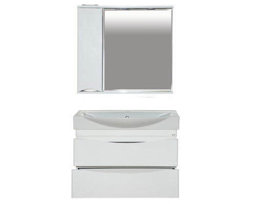 Заказать Элвис - 85 Тумба подвесная 2 ящ. белая эмаль в магазине сантехники Santeh-Crystal.ru