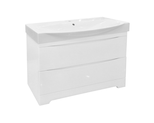 Заказать Элвис -105 Тумба напольная с 2 ящ. белая эмаль в магазине сантехники Santeh-Crystal.ru