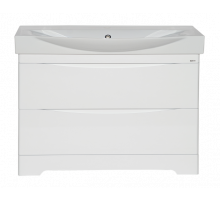 Элвис -105 Тумба напольная с 2 ящ. белая эмаль