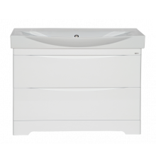 Элвис -105 Тумба напольная с 2 ящ. белая эмаль