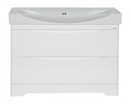 Заказать Элвис -105 Тумба напольная с 2 ящ. белая эмаль в магазине сантехники Santeh-Crystal.ru