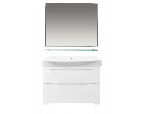 Заказать Элвис -105 Тумба напольная с 2 ящ. белая эмаль в магазине сантехники Santeh-Crystal.ru