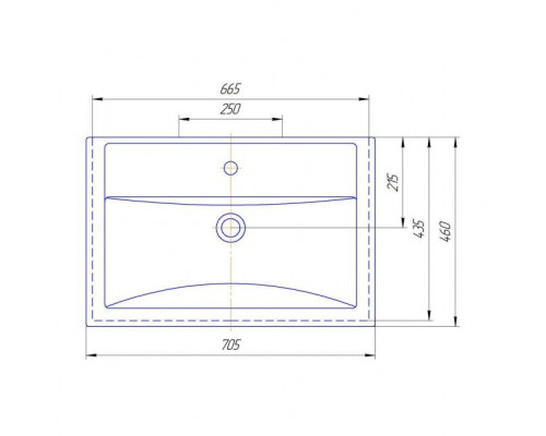 Купить Лайм - 70 Тумба напольная  с 2 ящ. комбинированная в магазине сантехники Santeh-Crystal.ru