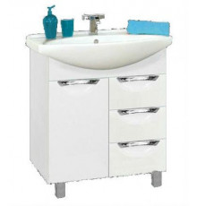 Орхидея - 65 Тумба с 3 ящ. белая эмаль