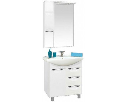 Купить Орхидея - 65 Тумба с 3 ящ. белая эмаль в магазине сантехники Santeh-Crystal.ru