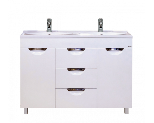 Купить София -120 Тумба с 3  ящ. белая эмаль в магазине сантехники Santeh-Crystal.ru