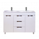 Купить София -120 Тумба с 3  ящ. белая эмаль в магазине сантехники Santeh-Crystal.ru