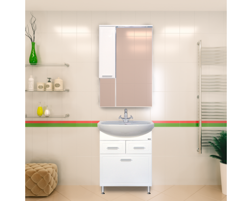 Приобрести Стелла - 65 Тумба с  2-мя ящ.Б/К горизонт. в магазине сантехники Santeh-Crystal.ru