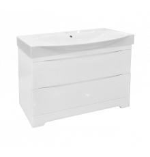 Элвис -105 Тумба подвесная с 2 ящ.белая эмаль