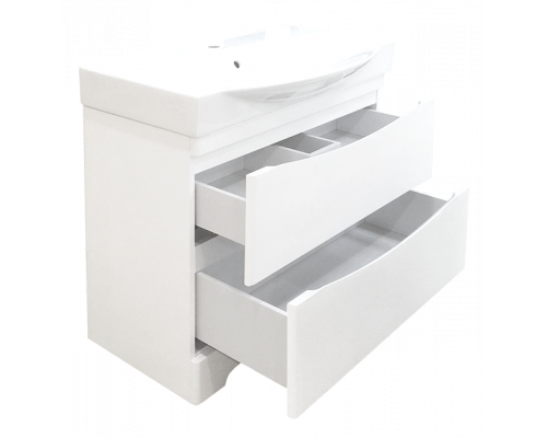 Купить Элвис -105 Тумба подвесная с 2 ящ.белая эмаль в магазине сантехники Santeh-Crystal.ru