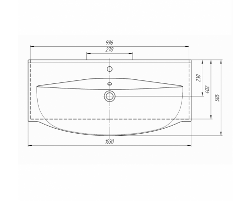 Купить Элвис -105 Тумба подвесная с 2 ящ.белая эмаль в магазине сантехники Santeh-Crystal.ru