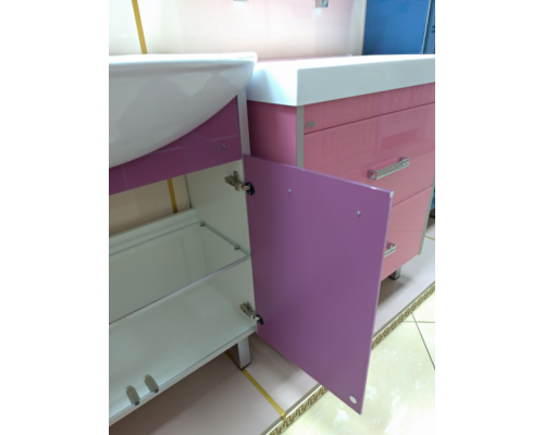 Заказать Эмма - 75 Тумба прямая сиреневая в магазине сантехники Santeh-Crystal.ru