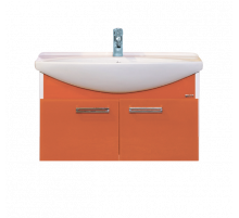 Джулия - 85 Тумба подвесная оранжевая