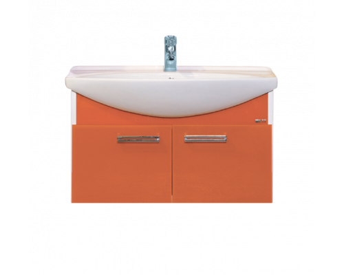 Заказать Джулия - 85 Тумба подвесная оранжевая в магазине сантехники Santeh-Crystal.ru